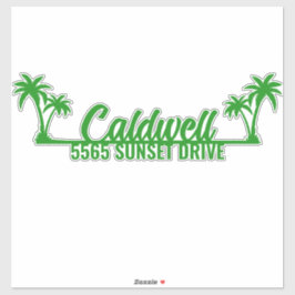 Palm Treeメールボックパーソナライズされたスアドレス シール