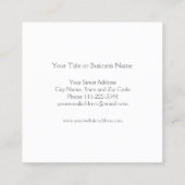 Palm Tree名刺 スクエア名刺 (裏面)