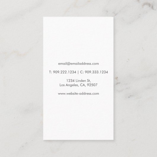 Palm Tree名刺 名刺 (裏面)