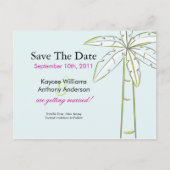 Palm Tree日付POSTカードを保存! 案内ポストカード (正面)