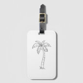 Palm tree ラゲッジタグ (正面縦)