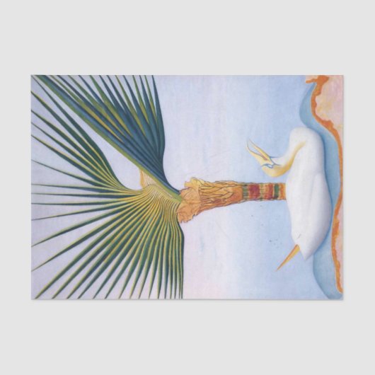 Palm Tree and Bird by Joseph Stella 薄葉紙 (正面)
