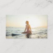 Palm Tree Backgroundロゴと写真の追加 名刺 (裏面)