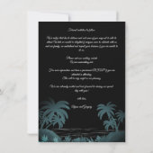 Palm Tree Beach Personalized Photo Engagement (裏面)
