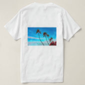 Palm Tree Beach Seashore - Tropical Paradise Tシャツ (デザイン裏面)