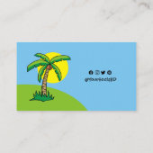 Palm Tree Cartoon名刺 名刺 (裏面)