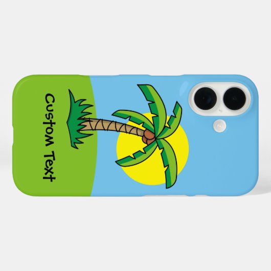 Palm Tree Cartoon iPhoneケース Case-Mate iPhoneケース (裏面 (横))