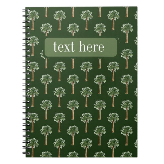 palm tree clipart ノートブック (正面)
