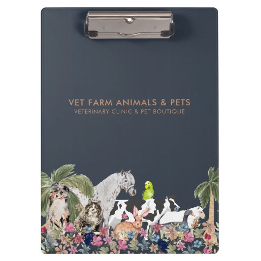 Palm Tree Farm Animal Botanical  クリップボード (正面)