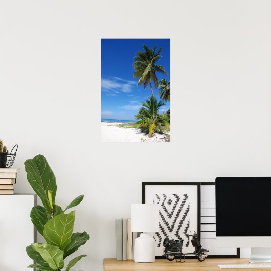 Palm tree、Grand Cayman、Canvas print ポスター (ホームオフィス)