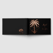Palm Tree Hearts Wedding ゲストブック (全面)