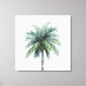 Palm Tree in Water Color Canvas Print キャンバスプリント (正面)