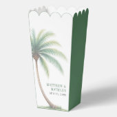 Palm Tree Island Destination Green Wedding フェイバーボックス (正面)