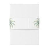 Palm Tree Island Destination Green Wedding 招待状ベリーバンド (裏面例)