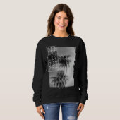 Palm Tree Japanese Streetwear Aesthetic Graphic スウェットシャツ (正面フル)