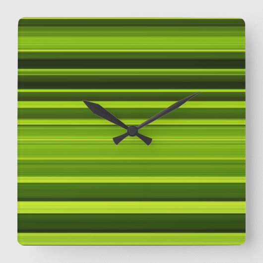 Palm Tree Leafテクスチャ スクエア壁時計 (正面)