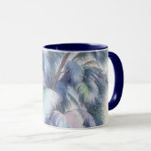 Palm Tree Leaves Close Up Art Mug Cup マグカップ (正面右)
