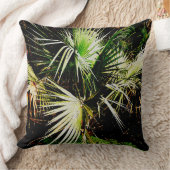 Palm Tree leaves pattern chic tropical クッション (ブランケット)