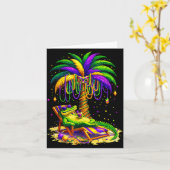 Palm Tree Mardi Gras Hawaiian Trocal Louisiana All カード (黄色い花)
