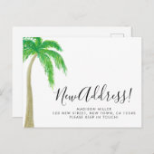 Palm Tree New Address Moving 案内ポストカード (正面/裏面)