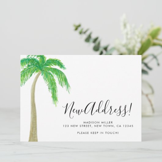 Palm Tree New Address Moving  案内状 (スタンド正面)