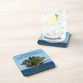 Palm Tree Ocean Escape | Family Name & Trip Year コースター