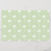 palm tree patterned scrapbooking paper チラシ (正面)