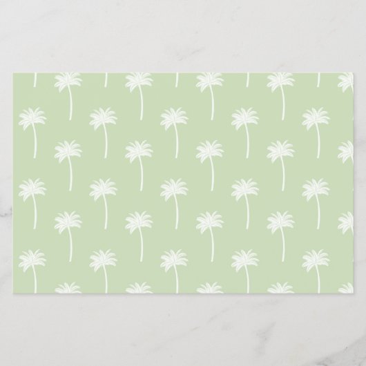 palm tree patterned scrapbooking paper チラシ (正面)
