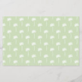 palm tree patterned scrapbooking paper チラシ (裏面)