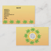Palm Tree Photoプロファイルカード 名刺 (正面/裏面)