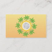 Palm Tree Photoプロファイルカード 名刺 (裏面)