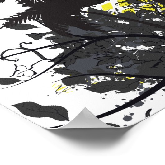 palm tree rays ポスター (角)