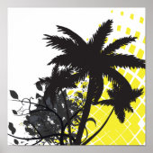 palm tree rays ポスター (正面)