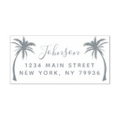 Palm Tree Scriptファミリ名差出人住所 セルフインキングスタンプ (デザイン)