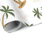 Palm tree seamless pattern ラッピングペーパー (ロールコーナー)