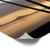 Palm Tree Silhouettes in Hawaii ポスター (角)