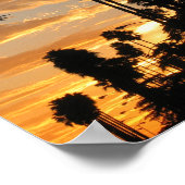 Palm Tree Sunset Los Angeles Poster ポスター (角)