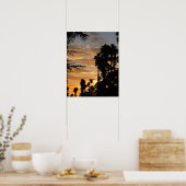 Palm Tree Sunset Los Angeles Poster ポスター (キッチン)