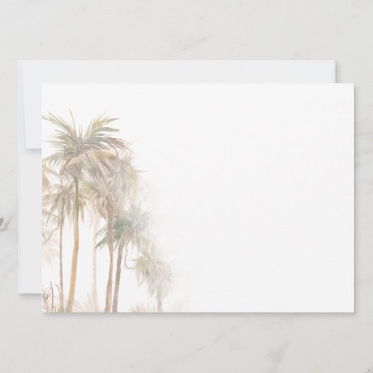 Palm Trees引っ越しましたアドレスの変更 案内状 (裏面)