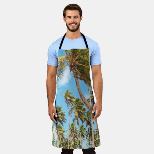Palm trees エプロン (着用した状態)
