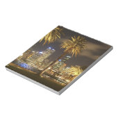 Palm Trees and CBD at Night, Sydney, New South ノートパッド (回転)