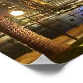 Palm Trees and CBD at Night, Sydney, New South ポスター (角)