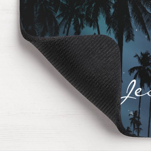 Palm Trees and Starry Night Sky Personalised マウスパッド (コーナー)