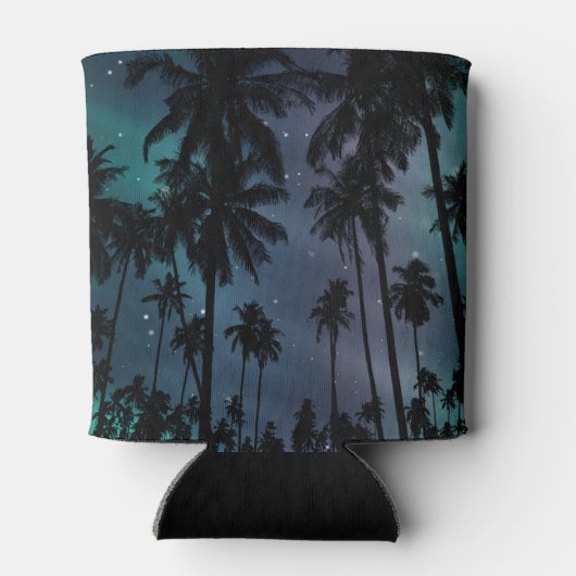Palm Trees and Starry Night Sky Personalised 缶クーラー (裏面)