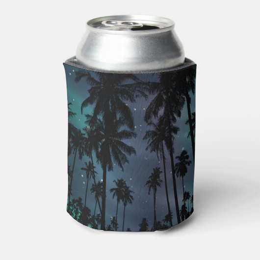 Palm Trees and Starry Night Sky Personalised 缶クーラー (缶裏面)
