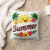 Palm Trees and Sunshine Cushion クッション (ブランケット)