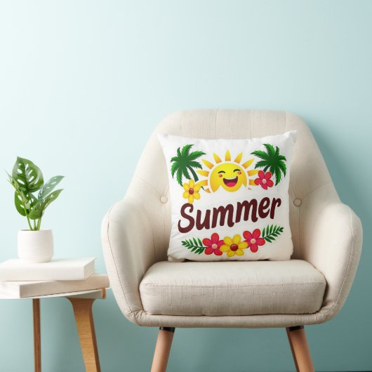 Palm Trees and Sunshine Cushion クッション (椅子)