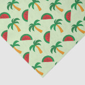 Palm Trees and Watermelon Tropical Pattern 薄葉紙 (詳細)