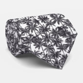 Palm trees Black and White ネクタイ (ロール)