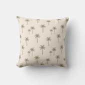 Palm Trees Boho Coastal Farmhouse Bohemian クッション (正面)